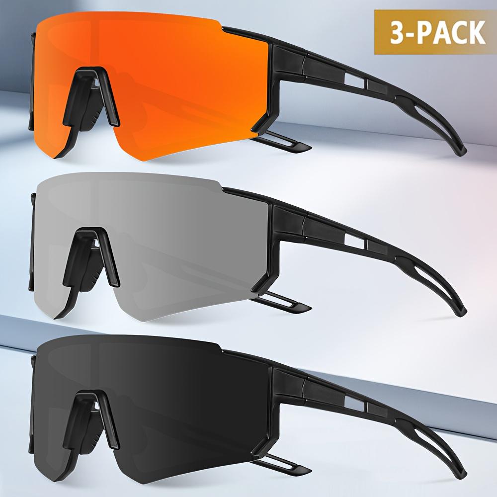 1/3PCS Oversize Outdoor Cycling Sunglasses Men Women Driving Bike Glasses Bicycle Sports Climbing Protective UV400 Goggles