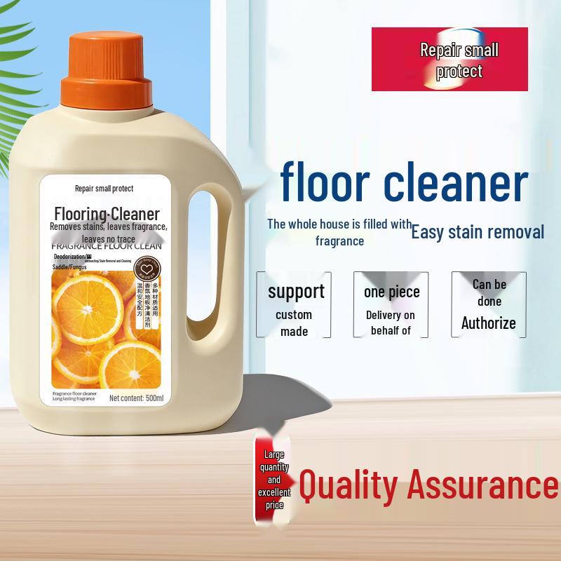 Watermark-Free Floor Cleaner: Hotel-Grade Scrubber, Fragrant and Strong on Stains, Deodorizes and Refreshes.