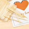 600PCS Double-headed Bamboo Toothpicks Disposable Bagged Fruit Labels Hotel Restaurant Bagged Toothpicks.