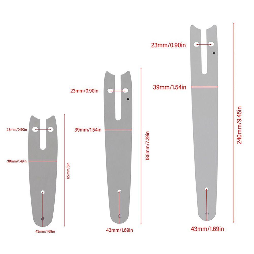 1Set for Electric Saw Chain Guide Plate Set Electric Saw Parts Garden Tool Saw Chain Kit 4/6/8 Inch Logging Pruning