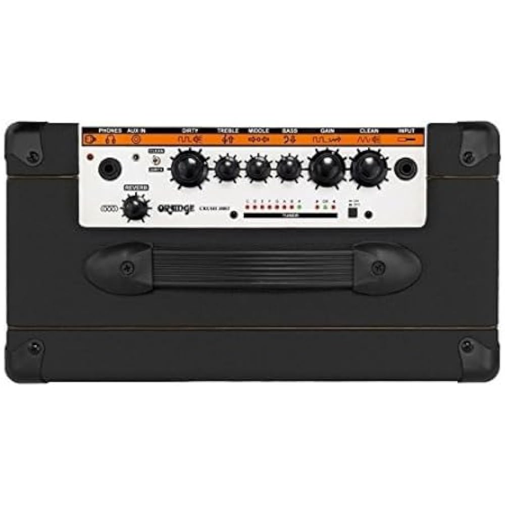 ORANGE CRUSH 20W Guitar Amp 1 x 8" Combo, with Built-In Reverb and Tuner Guitar Amp CRUSH 20RT Black