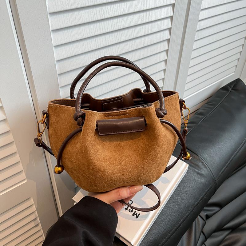 Women PU Leather Mini Shoulder Bag 2025 Winter Retro Soft Bucket Bag Luxury Designer Trend Female Crossbody Handbags