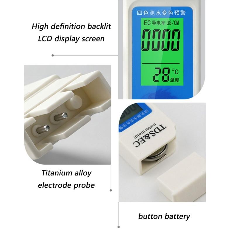 Drinking Water Test Pen With Backlit Display and Hold Reading Function, Digital Temperature and Hardness Check Tool for Household Tap Water Review