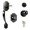 High Security Front Door Handle Lock Set Precisions Cylinder Antislip Sliding Handle for Enhances Protecting