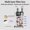 Aquarium Filters Barrel Fish Tank External Filter Fishbow Oil Film Removal Filters Barrel Pond Activated Carbon Filter System
