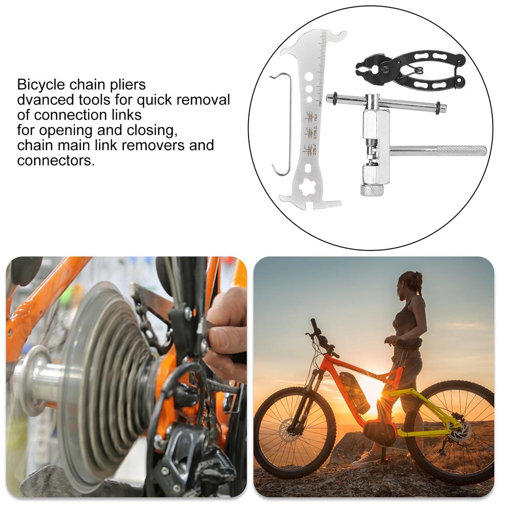 Bike Chain Plier Cutter Checker Repair Tool Kit Quick Detachable for Mountain Road Bicycle