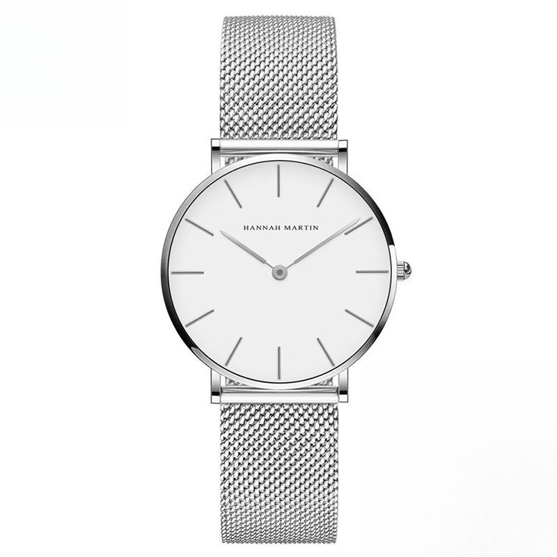 Japan Quartz Movement High Quality  Women Steel Mesh Rose Gold Waterproof Ladies Watch