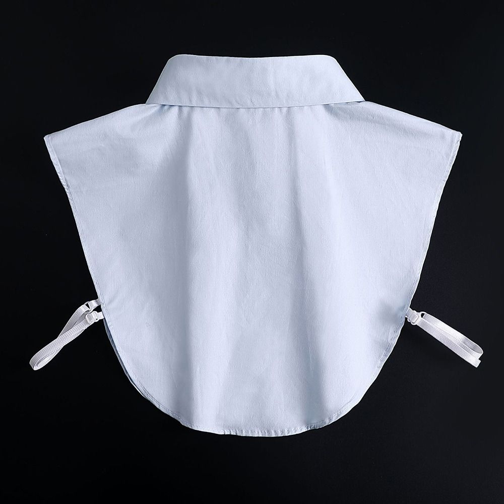 Cotton Fake Collar Solid Shirt Lapel Blouse Top Exquisite Neckline Decorative for Men Women