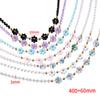 1pcs Stainless Steel Crystal Flower Beaded Chains Lobster Clasps Braid Bracelet Necklace for Women DIY Jewelry Making Wholesale