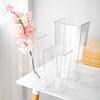 Acrylic Flower Awakening Bucket: Large Transparent Square Vase for Fresh Flowers and Arrangements
