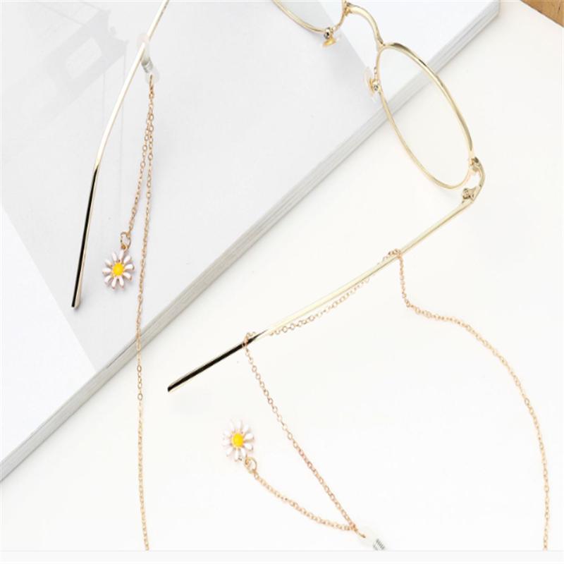 Anti-slip Popular S Eyewear Rope Gold Daisy Pendant Eyewear Chain