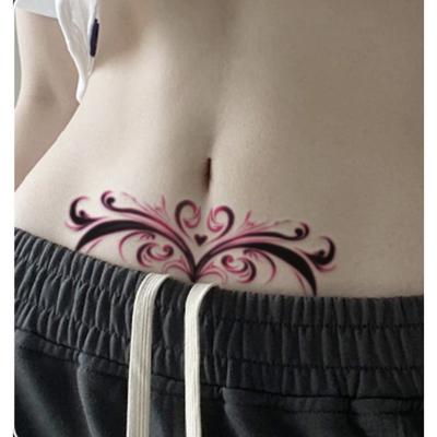 Sexy cosplay vulva henna bruško pás hruď tetovanie tetovacia nálepka 8ks, 1 sada, A
