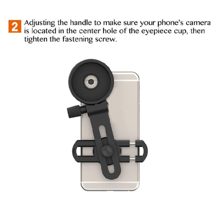 Light Weight Portables Phone Brackets Telescopic Observation Phone Mount for Camping & Uranological