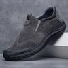 Autumn Casual Men's Shoes One-pedal Shoes Leather Surface Breathable Versatile Soft-soled Lazy Shoes Light Work Shoes