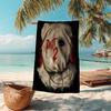 1Pc Horror Puppet Scene Beach Towel Microfiber Beach Towel Thin Absorbent For Beach Swimming Yoga Bath Sports 0917141