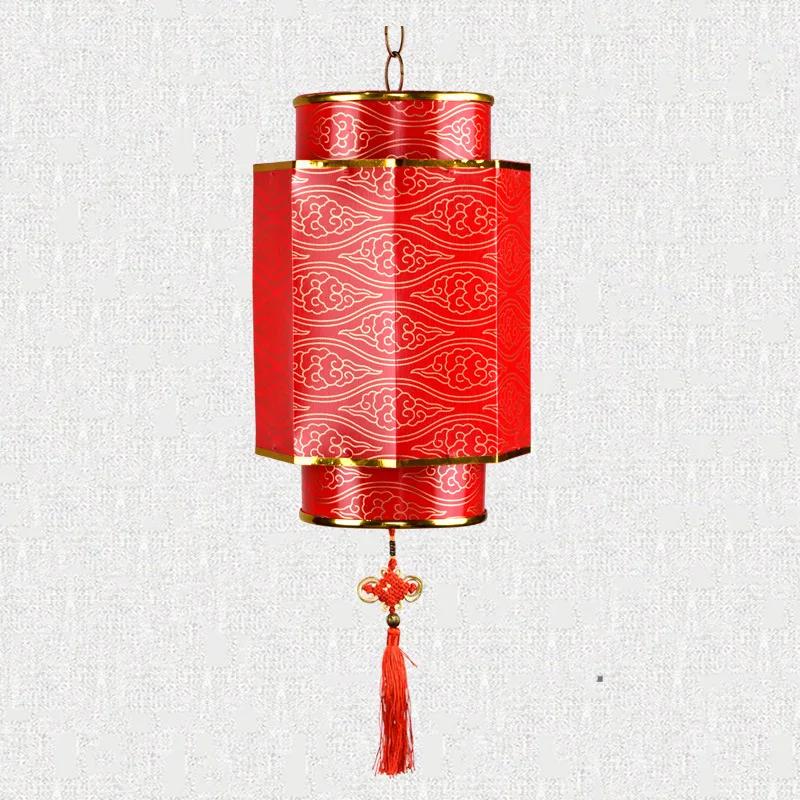 Chinese Style Hanging Lanterns Lamp PVC Waterproof Antique Palace Lanterns Retro Chinese Red Lanterns Festival New Year Decor