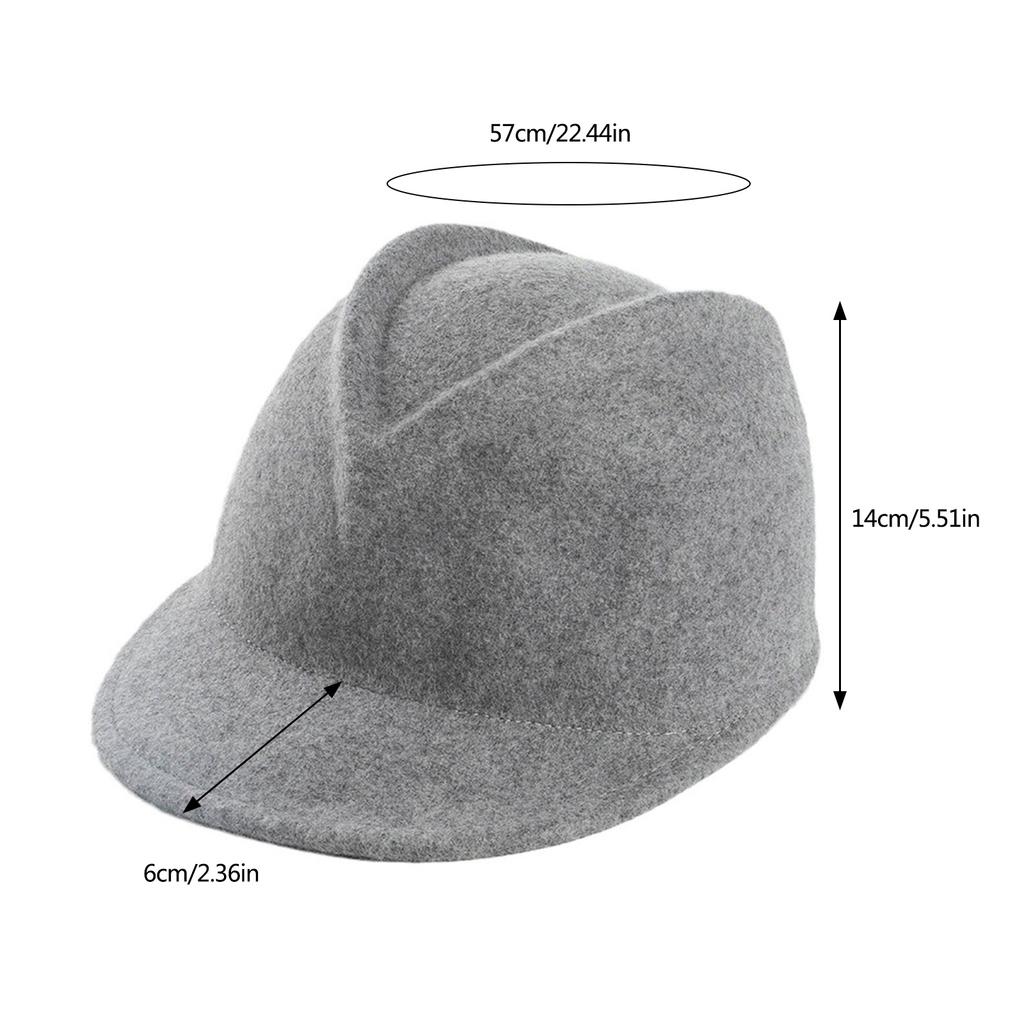 Soft Wool Equestrian Hat Breathable Elegant Hat Wool Felted Cycling Hat for Equestrian Training and Daily Wear