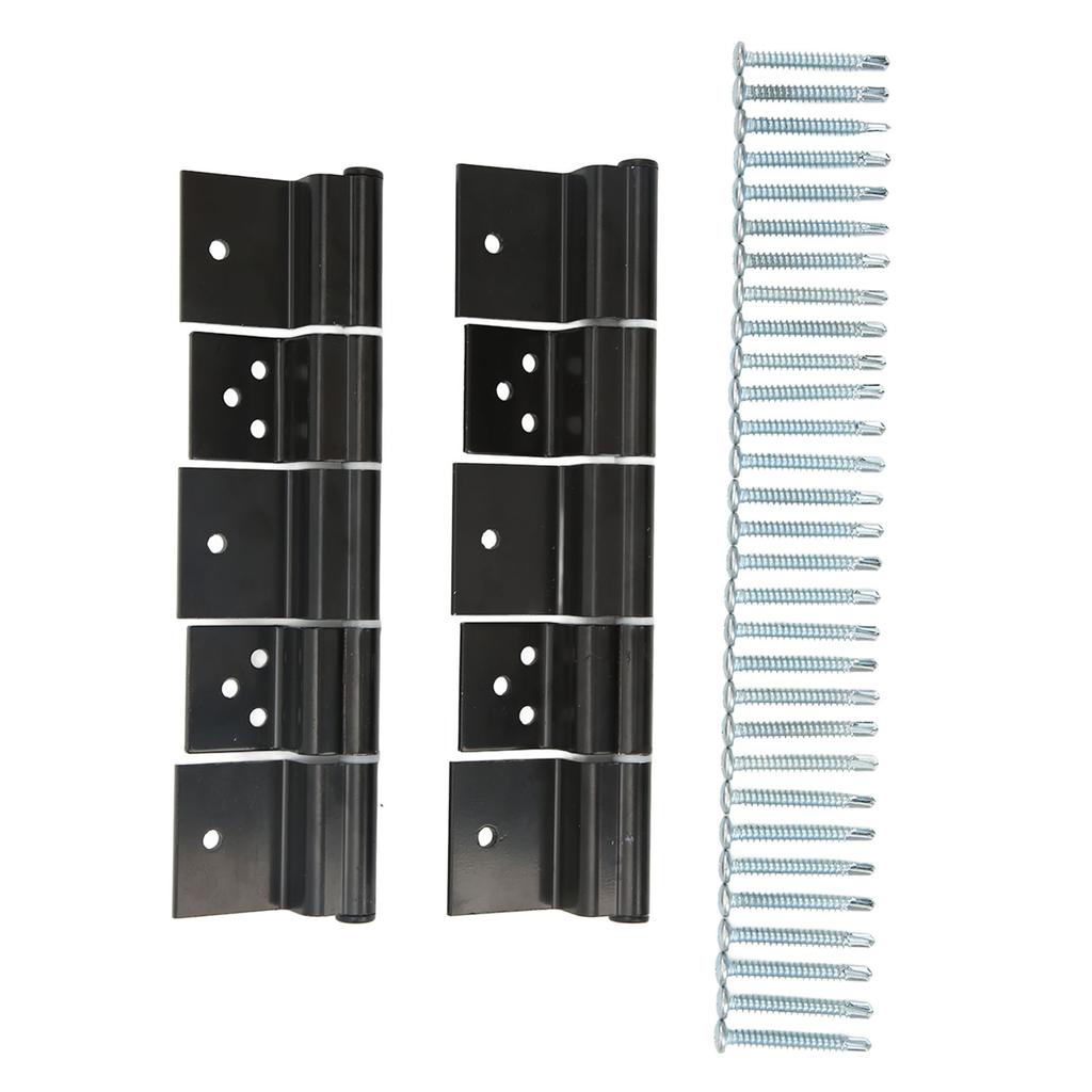 RV Entry Door Friction Hinge Kit Alloy Steel Black for 5th Wheel Travel Trailer Motorhome