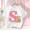 Sommer Capybara Anime Brief Niedlich Bedruckt Kinder T-Shirt Mädchen Kurzarm Mode Oberteile Kinderkleidung Lässige T-Shirts