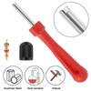 33Pcs Metal Tire Wheel Valve Core Remover Repair Tool Car Tire Valve Stem Puller Tools Set for Car Truck Motorcycle Bicycle