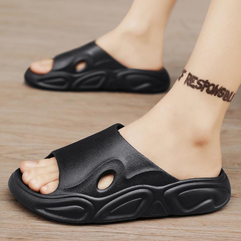 Men Slide Shoes New Eva High Quality Plush Comfort Soft Bathroom Women Sandal Shoes Cute House Summertime Orginal Design Daily Couple