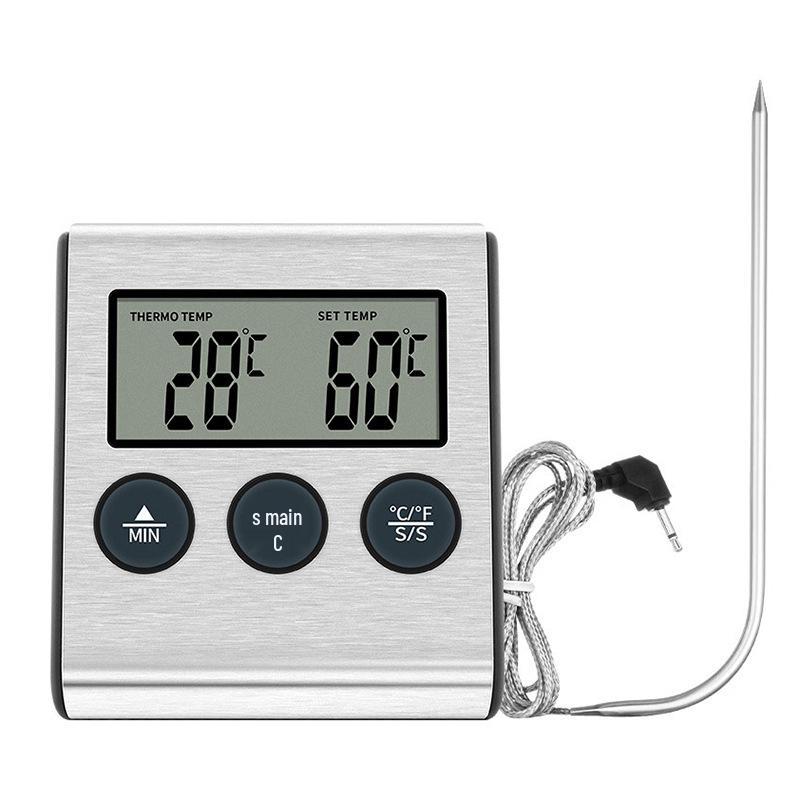 Stylish Electronic Kitchen and BBQ Food Thermometer with Timer