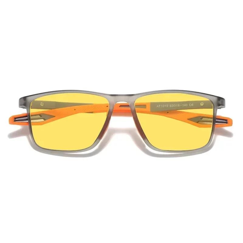 TR90 Ultra Light Night Vision Sport Glasses Blue Light Blocking Computer Driving Myopia Sunglasses Eye Protection