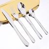 4pcs High-quality Stainless Steel Tableware Set Shiny Silver Flatware Knife Fork Coffee Spoon Dinnerware Set Kitchen Party Silverware