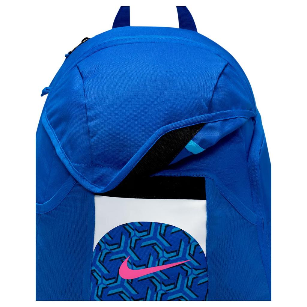 Nike Academy 30L Sports Pattern Printed Polyester Nylon Backpack Unisex Backpack Racing-Blue Light-Blue Pink DV0761-458
