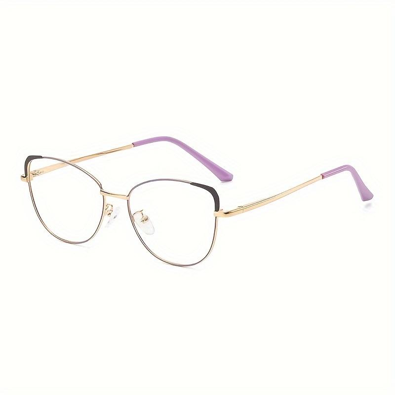 New Retro Personalized Metal Cat Glasses Frames For Men And Women Day And Night Use Anti-Blue Light Color-Changing Glasses