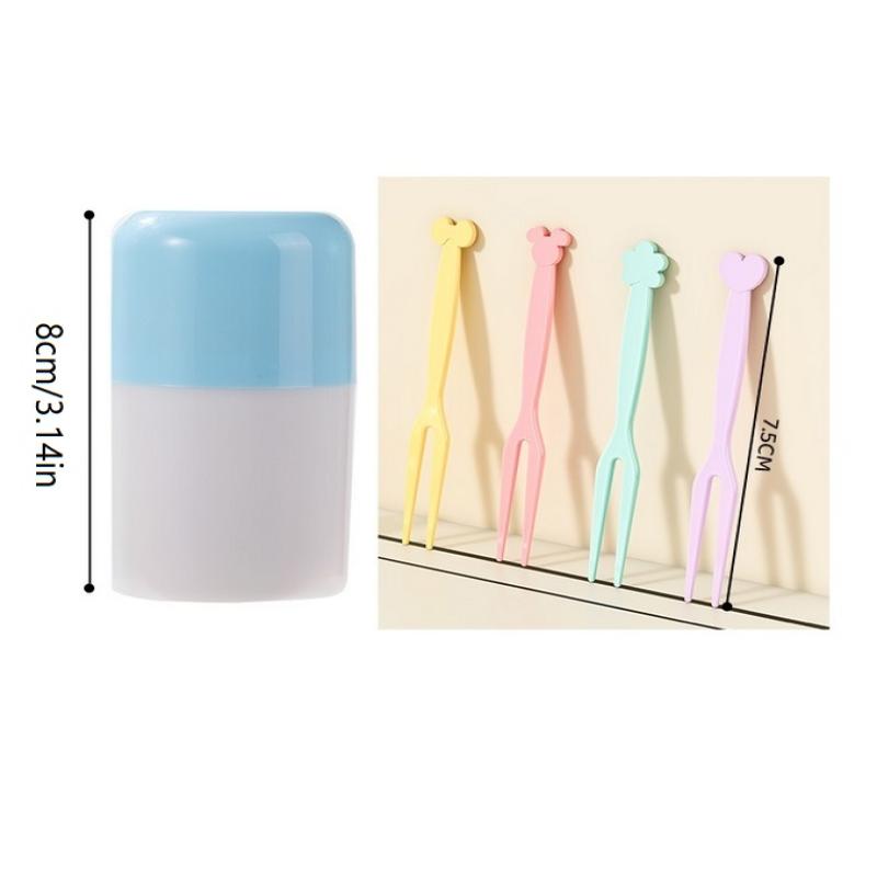 50 szt./pudełko Dopaminowe wykałaczki do jedzenia Mini widelczyki dla dzieci Widelczyk do owoców Akcesoria do pudełka bento Dekoracja jedzenia Widelczyk Wykałaczki do jedzenia dla dziecka