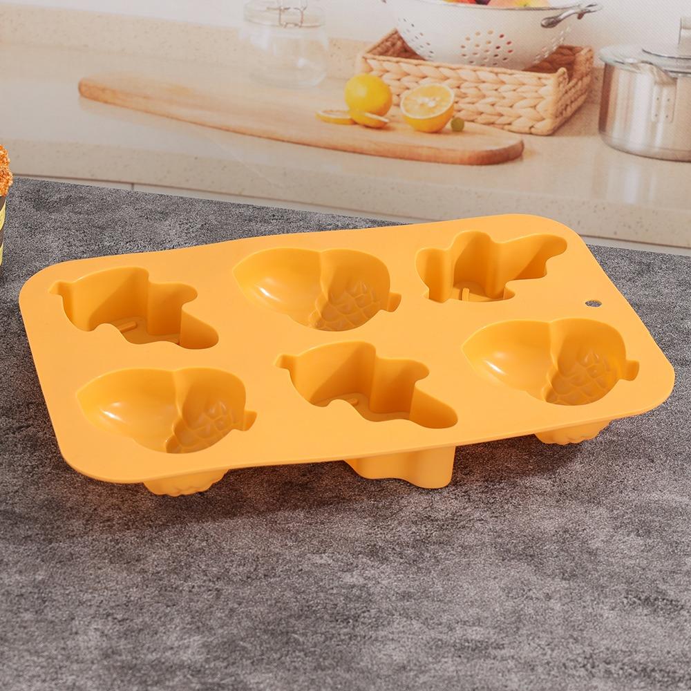 Leaves Nuts Pattern Baking Mold Silicone Halloween Decoration Halloween