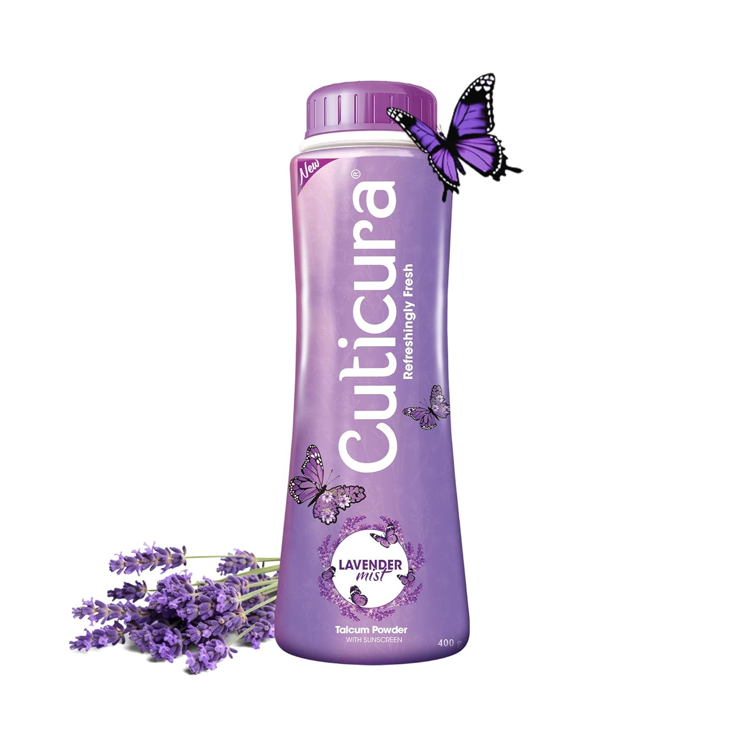 

Cuticura Lavender Mist Talcum Powder 400g | Refreshing Body Powder With UV Protection And Long Lasting Fragrance