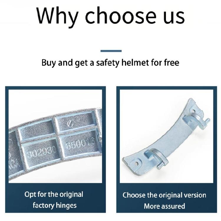 Rust Proof Washer Door Switches Hinge Suitable for Front Load Machines Aluminum Alloy Texture Easy Replacement Solution