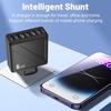 Universal 6-Port USB Charger with European, American, British, and Korean Plugs
