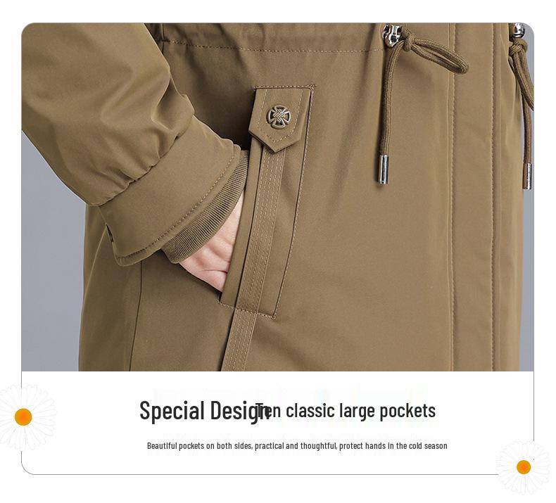Winter Slimming Parka - Mid-Length Down Jacket for Middle-Aged & Elderly Women (2025 Style)