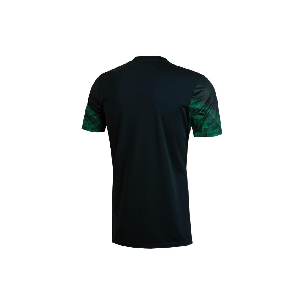 Adidas Logo Print Round Neck Short Sleeve Soccer Jersey Men Tops Green HF1370