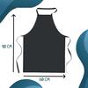 Tablier de cuisine - PLANETEE - Biquette Travailler Dur - Noir - Coton épais 90x60 cm - Impression bretonne