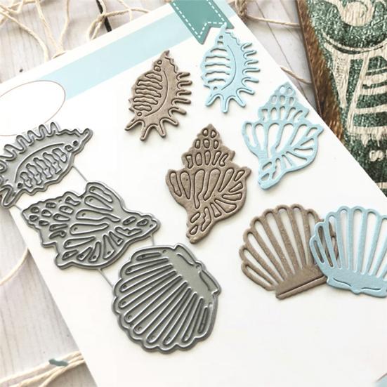 Mušle Kovové vyřezávací šablony DIY Scrapbook Embosování Papírové karty Album Řemeslná šablona