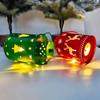 Christmas Tabletop Lanterns Vintage Outdoor Candle Decor with LED Lights Perfect Addition to Your Holiday Decor