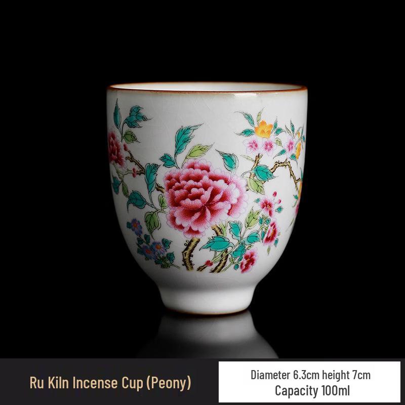 Chaxun Ru Ware Ceramic Personal Tea Cup