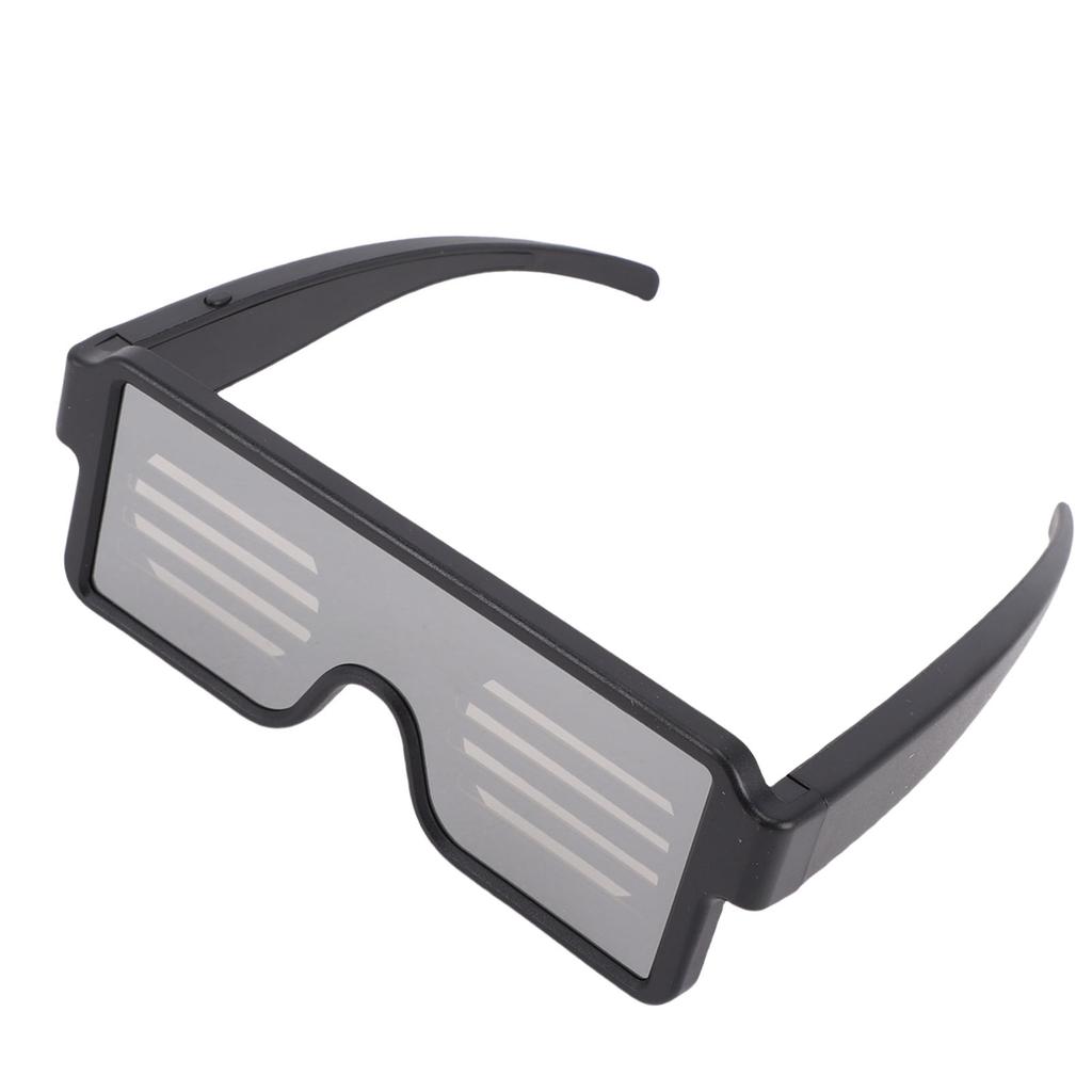 Dynamic LED Glowing Glasses USB Rechargeable Light Up Glasses White Light with Flashing Neon 11 Patterns