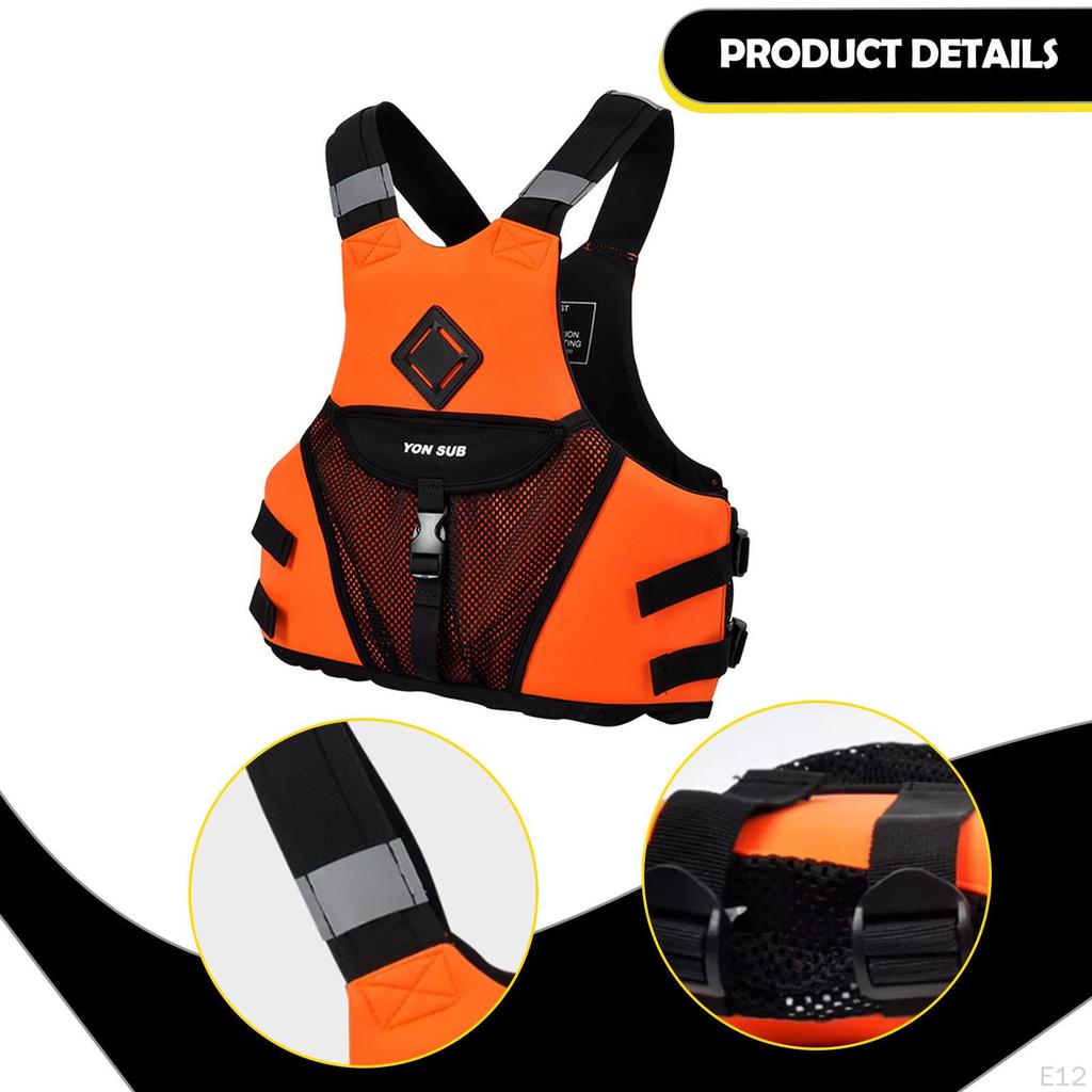 Gilet de Kayak Adulte Gilet de Sauvetage Polyvalent pour Canoë Sports Nautiques Kayak S bleu foncé
