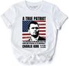 Ein wahrer amerikanischer Patriot Charlie Kirk T-Shirt RIP Charlie Kirk 19932025 Grafik T-Shirts Lässig Atmungsaktiv Streetwear Frau Mann