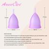 Menstrual Collector Medical Silicone Rainbow Colour Menstrual Cup Sterilizer Vagina Women Hygienic Silicon Period Menstruation(A01)