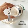Kitchen Rotating Hook Suction Cup Wall-mounted Storage Rack, Household Non-drilling Cookware, Spoon Storage Rack, Spatula Hanging Rack