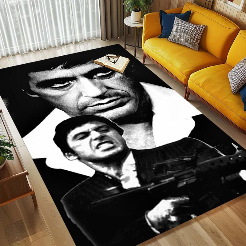 Scarface Saga Living Room Non-Slip Area Rug Soft Carpet for Bedroom Game Playroom Sofa Office Home Decor Doormat Christmas Gift C921165