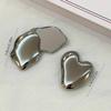 Metal Double Sided Makeup Mirror Portable Foldable Portable Makeup Mirror Irregular Rotating Mirror Beauty Tool Accessories