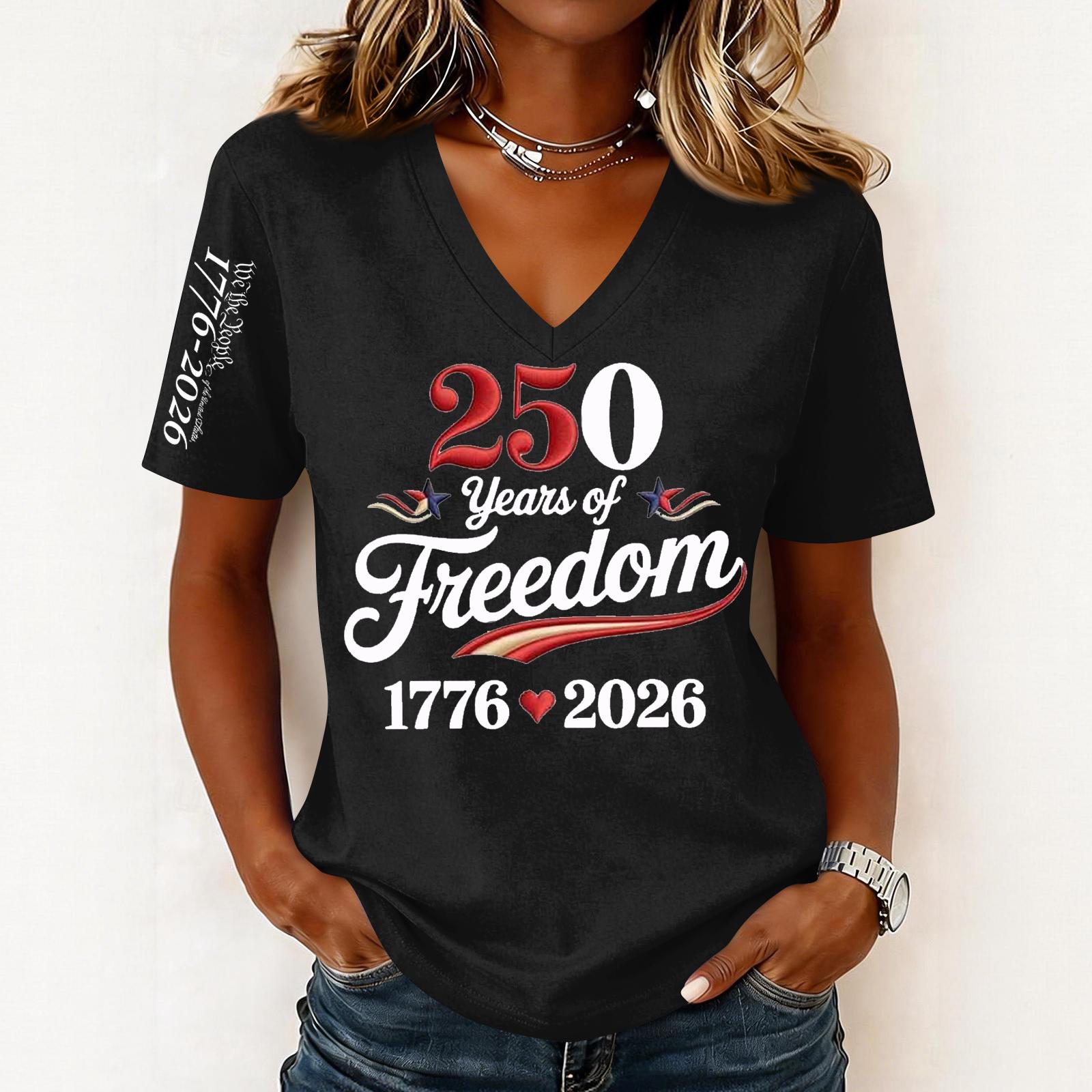 

Women s Fashion Casual Short-Sleeve Printed V-Neck Pullover Top L чёрный
