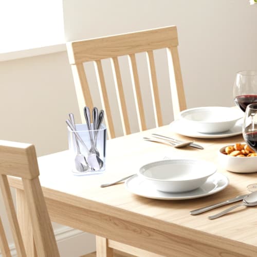 GemRich Chopstick Holder, Compact Cutlery Stand, Spoon and Fork Storage, Tabletop, Simple and Stylish, Acrylic